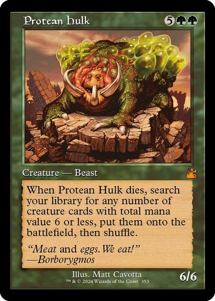 Protean Hulk (Retro Frame), Ravnica Remastered 353