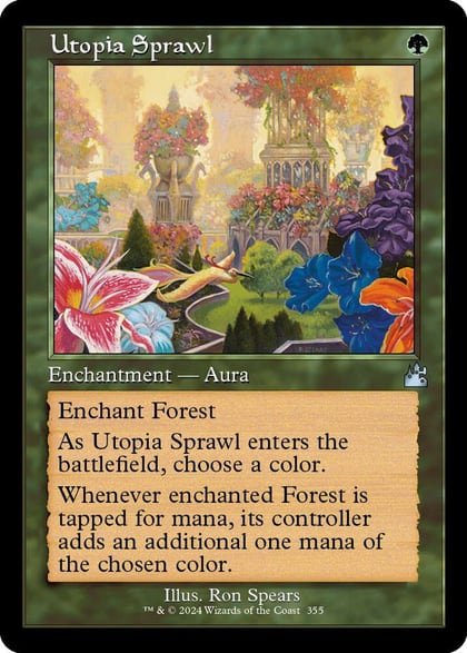 Utopia Sprawl (Retro Frame), Ravnica Remastered 355
