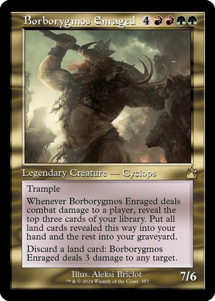 Borborygmos Enraged (Retro Frame), Ravnica Remastered 357