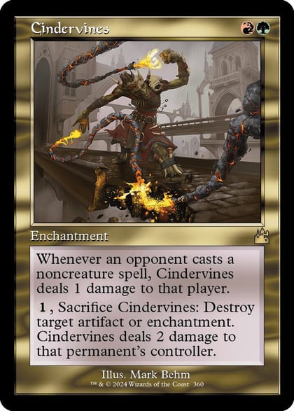 Cindervines (Retro Frame), Ravnica Remastered 360