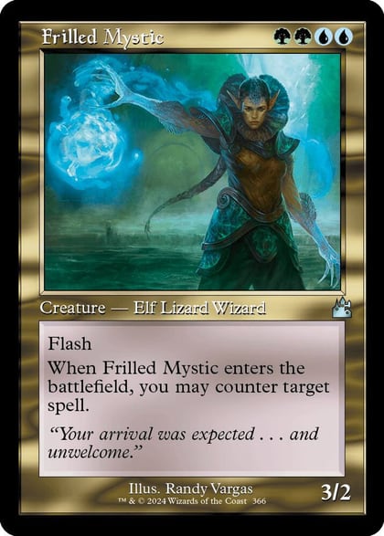 Frilled Mystic (Retro Frame), Ravnica Remastered 366
