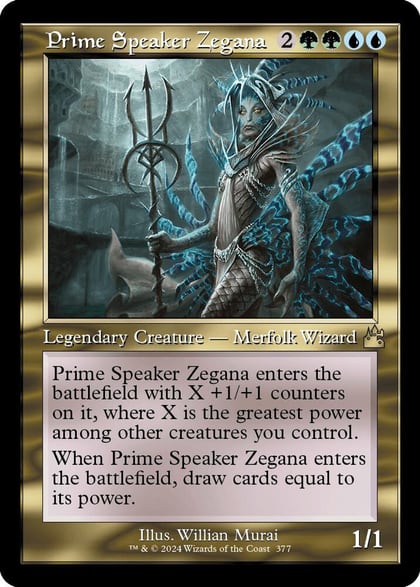 Prime Speaker Zegana (Retro Frame), Ravnica Remastered 377