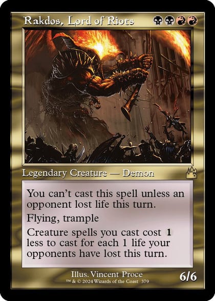 Rakdos, Lord of Riots (Retro Frame), Ravnica Remastered 379