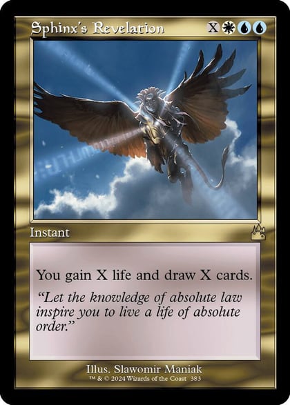 Sphinx's Revelation (Retro Frame), Ravnica Remastered 383