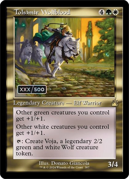 Tolsimir Wolfblood (Retro Frame) (Serial Numbered), Ravnica Remastered 387