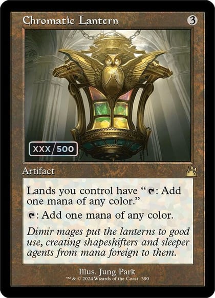 Chromatic Lantern (Retro Frame) (Serial Numbered), Ravnica Remastered 390