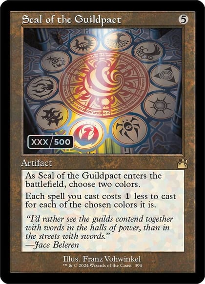 Seal of the Guildpact (Retro Frame) (Serial Numbered), Ravnica Remastered 394