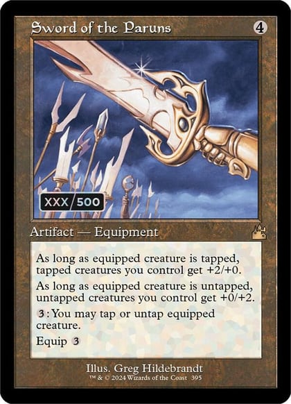 Sword of the Paruns (Retro Frame) (Serial Numbered), Ravnica Remastered 395