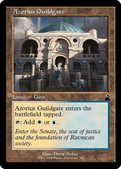 Azorius Guildgate (Retro Frame), Ravnica Remastered 396