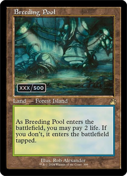 Breeding Pool (Retro Frame) (Serial Numbered), Ravnica Remastered 399