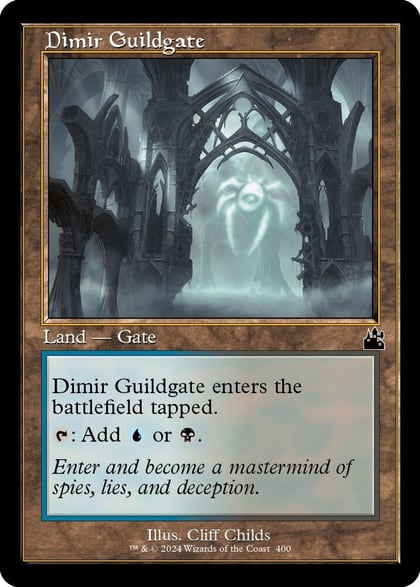 Dimir Guildgate (Retro Frame), Ravnica Remastered 400