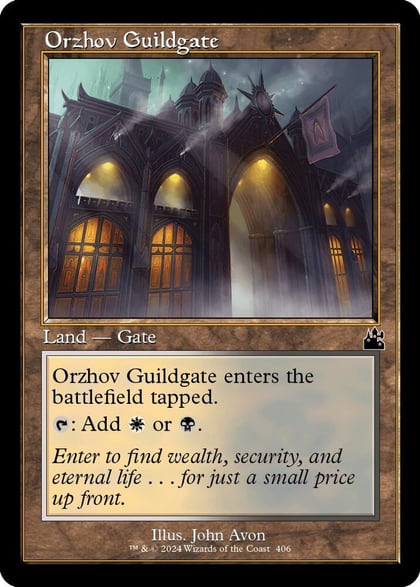 Orzhov Guildgate (Retro Frame), Ravnica Remastered 406