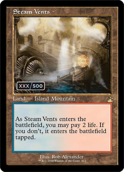 Steam Vents (Retro Frame) (Serial Numbered), Ravnica Remastered 412