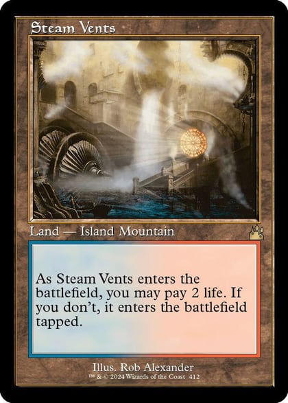 Steam Vents (Retro Frame), Ravnica Remastered 412