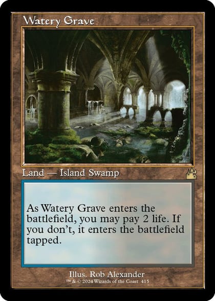 Watery Grave (Retro Frame), Ravnica Remastered 415