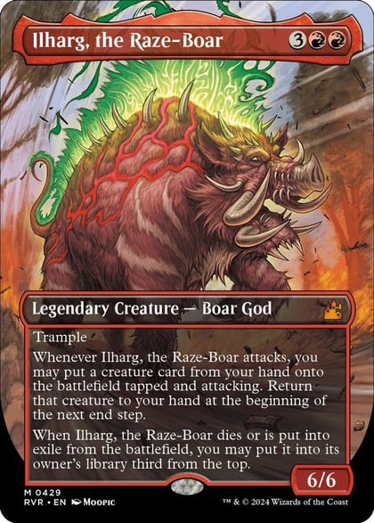 Ilharg, the Raze-Boar (Anime Borderless), Ravnica Remastered 429