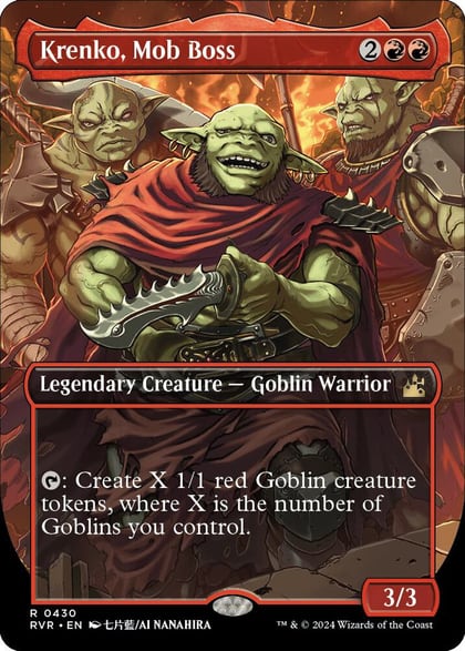 Krenko, Mob Boss (Anime Borderless), Ravnica Remastered 430