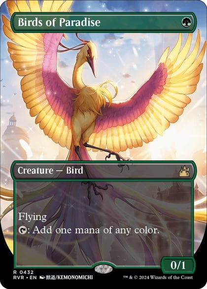 Birds of Paradise (Anime Borderless), Ravnica Remastered 432