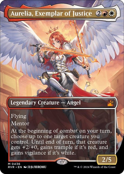 Aurelia, Exemplar of Justice (Anime Borderless), Ravnica Remastered 436