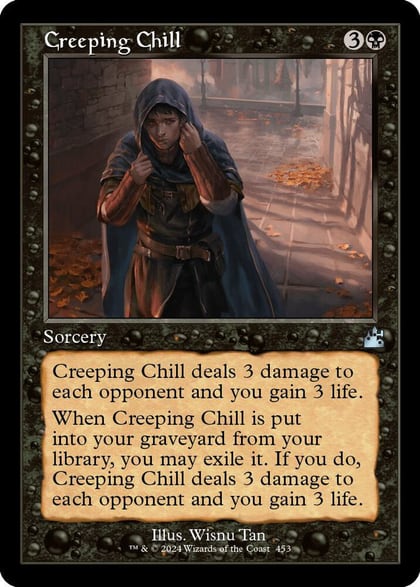 Creeping Chill (Retro Frame), Ravnica Remastered 453