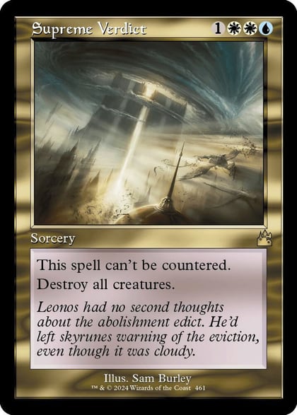 Supreme Verdict (Retro Frame), Ravnica Remastered 461
