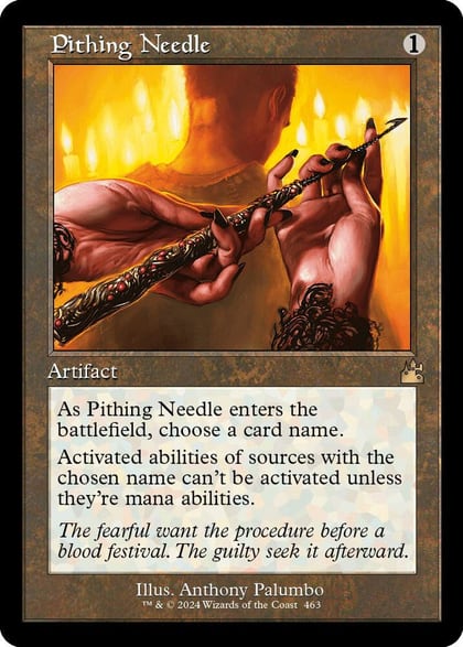 Pithing Needle (Retro Frame), Ravnica Remastered 463