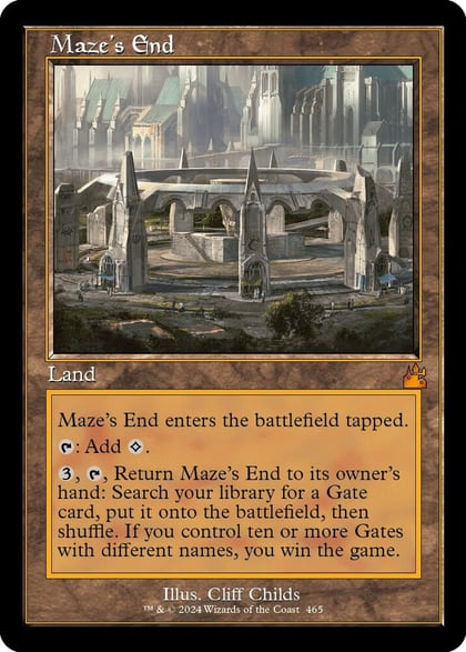 Maze's End (Retro Frame), Ravnica Remastered 465