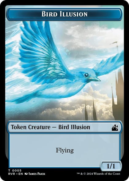 Bird Illusion Token, Ravnica Remastered 5