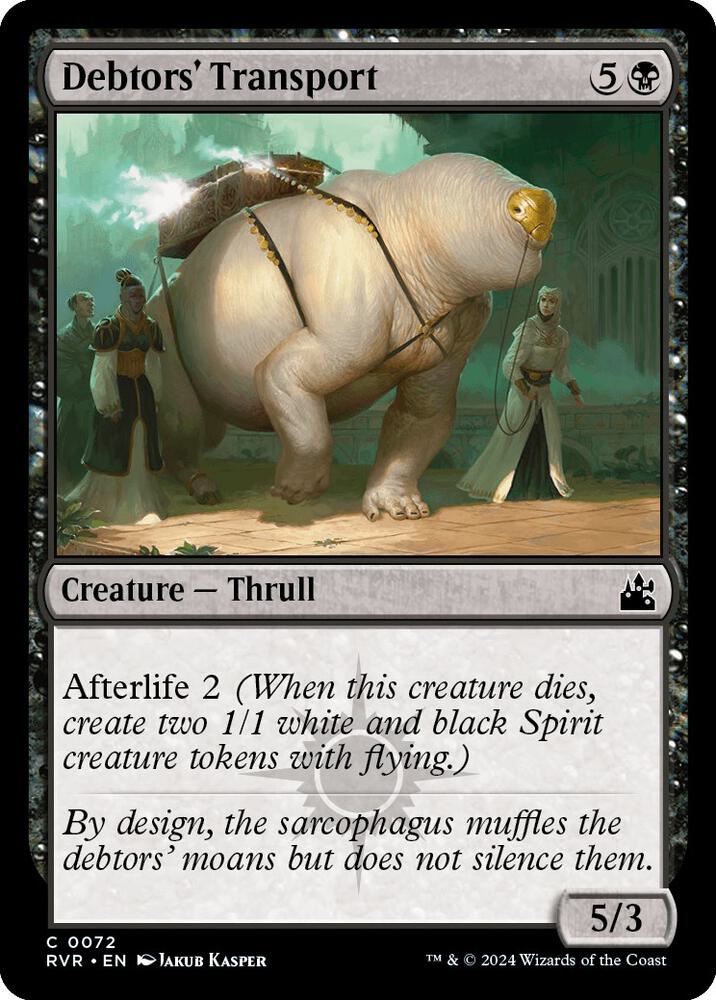 Debtors' Transport, Ravnica Remastered 72