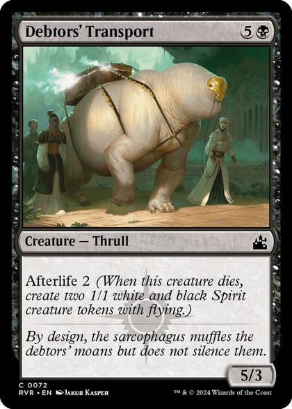 Debtors' Transport, Ravnica Remastered 72