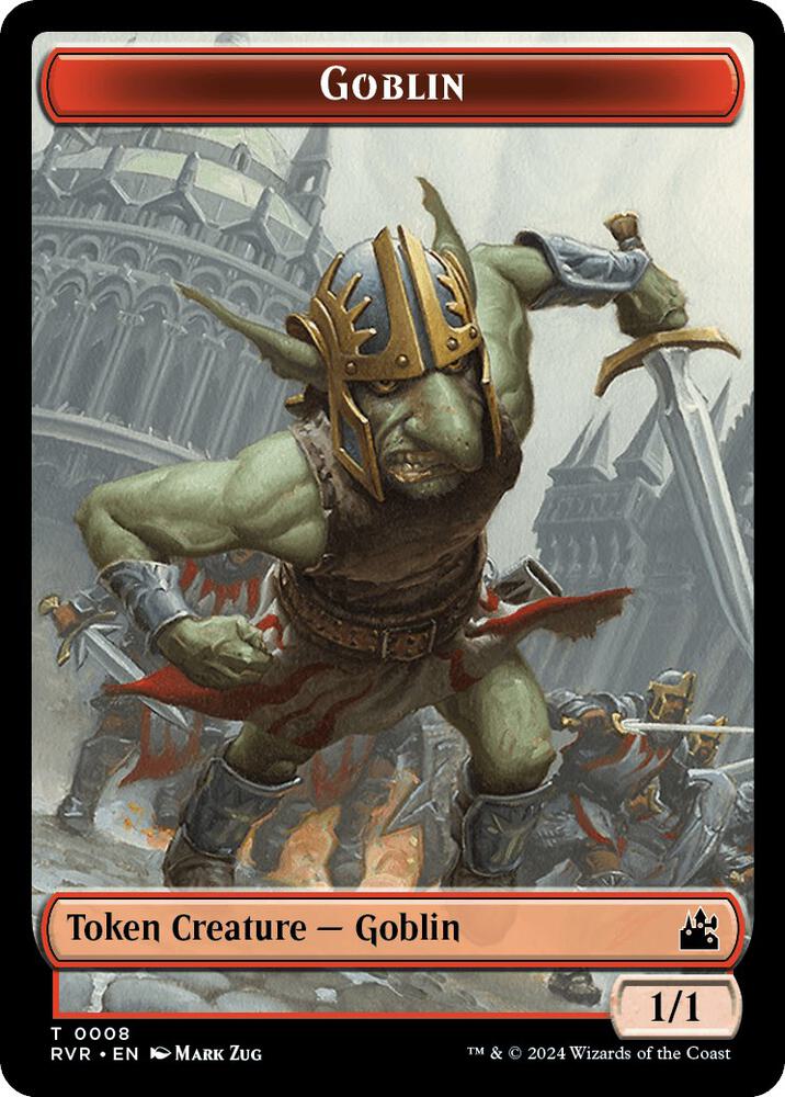 Goblin (0008) // Sphinx Double-Sided Token, Ravnica Remastered 8 // 17
