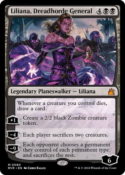 Liliana, Dreadhorde General, Ravnica Remastered 80
