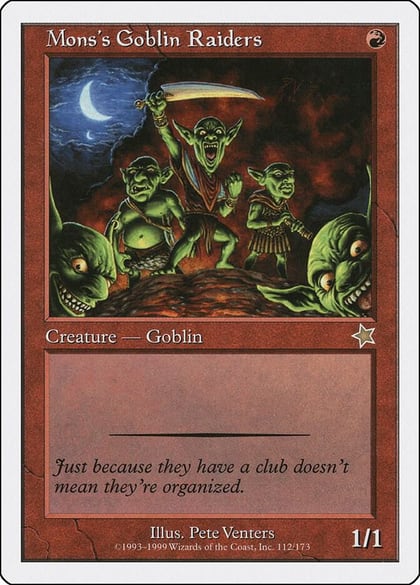 Mons's Goblin Raiders, Starter 1999 112