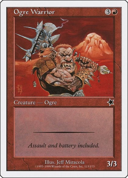 Ogre Warrior, Starter 1999 113