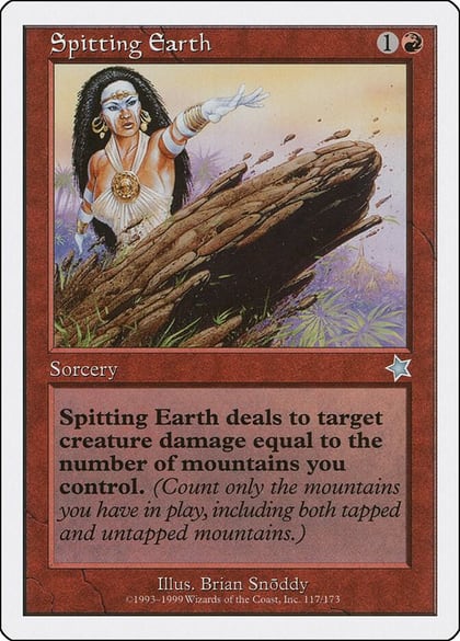 Spitting Earth, Starter 1999 117