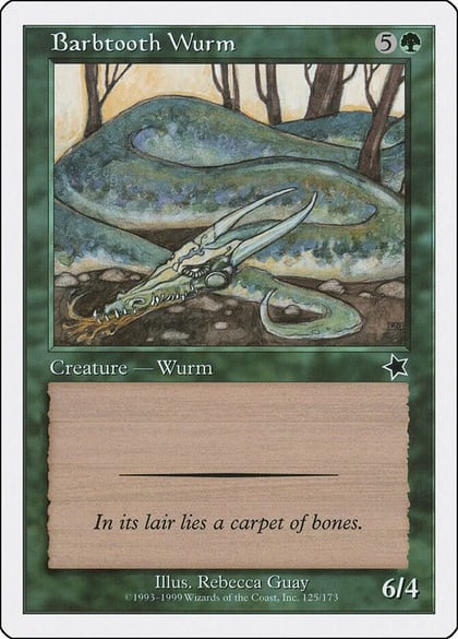Barbtooth Wurm, Starter 1999 125