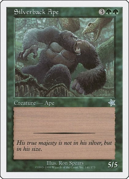 Silverback Ape, Starter 1999 141