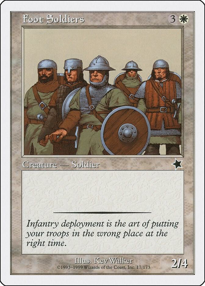 Foot Soldiers, Starter 1999 17