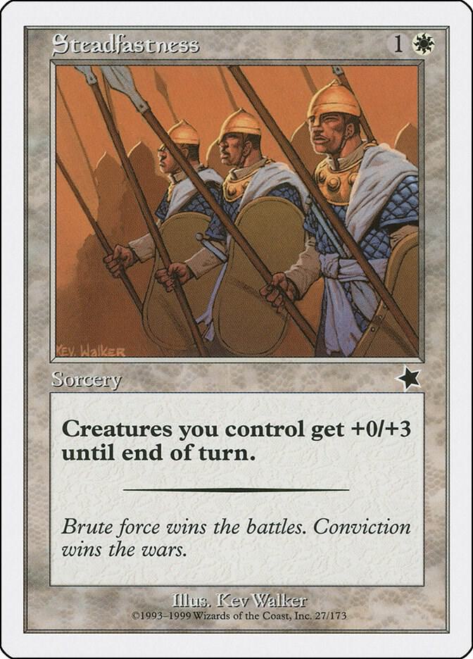 Steadfastness, Starter 1999 27
