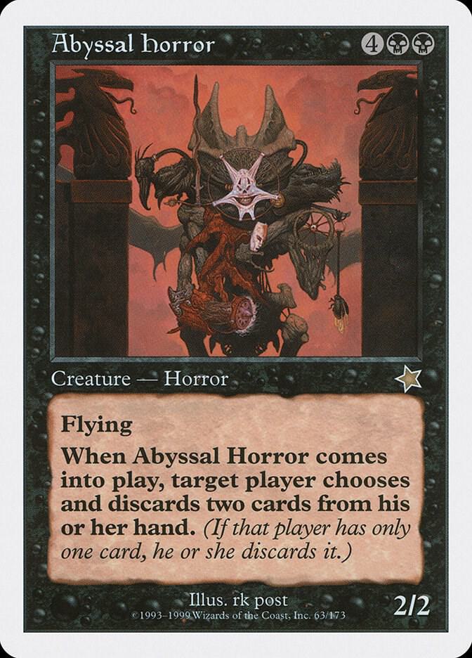 Abyssal Horror, Starter 1999 63