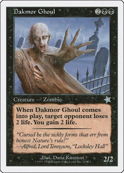 Dakmor Ghoul, Starter 1999 70