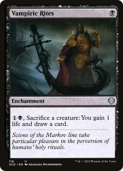 Vampiric Rites, Starter Commander Decks 116