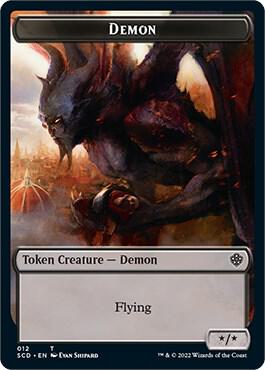 Demon Double-Sided Token, Starter Commander Decks 12