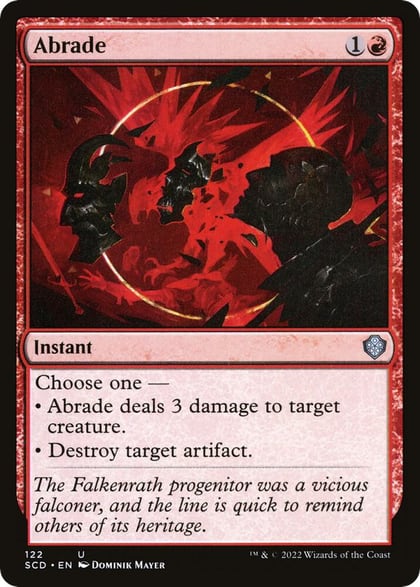 Abrade, Starter Commander Decks 122