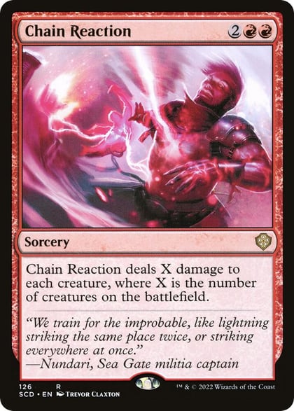 Chain Reaction, Starter Commander Decks 126