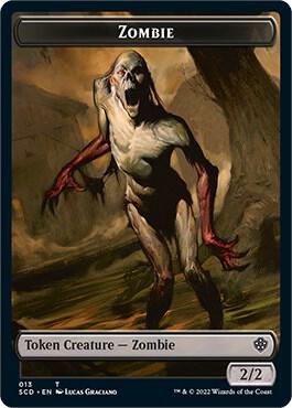 Zombie // Zombie Army Double-Sided Token, Starter Commander Decks 13 // 14