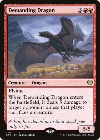 Demanding Dragon, Starter Commander Decks 130