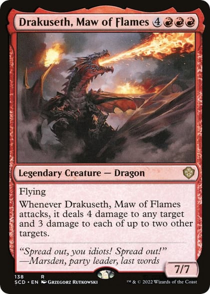 Drakuseth, Maw of Flames, Starter Commander Decks 138