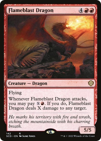 Flameblast Dragon, Starter Commander Decks 142