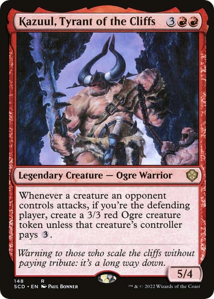 Kazuul, Tyrant of the Cliffs, Starter Commander Decks 148